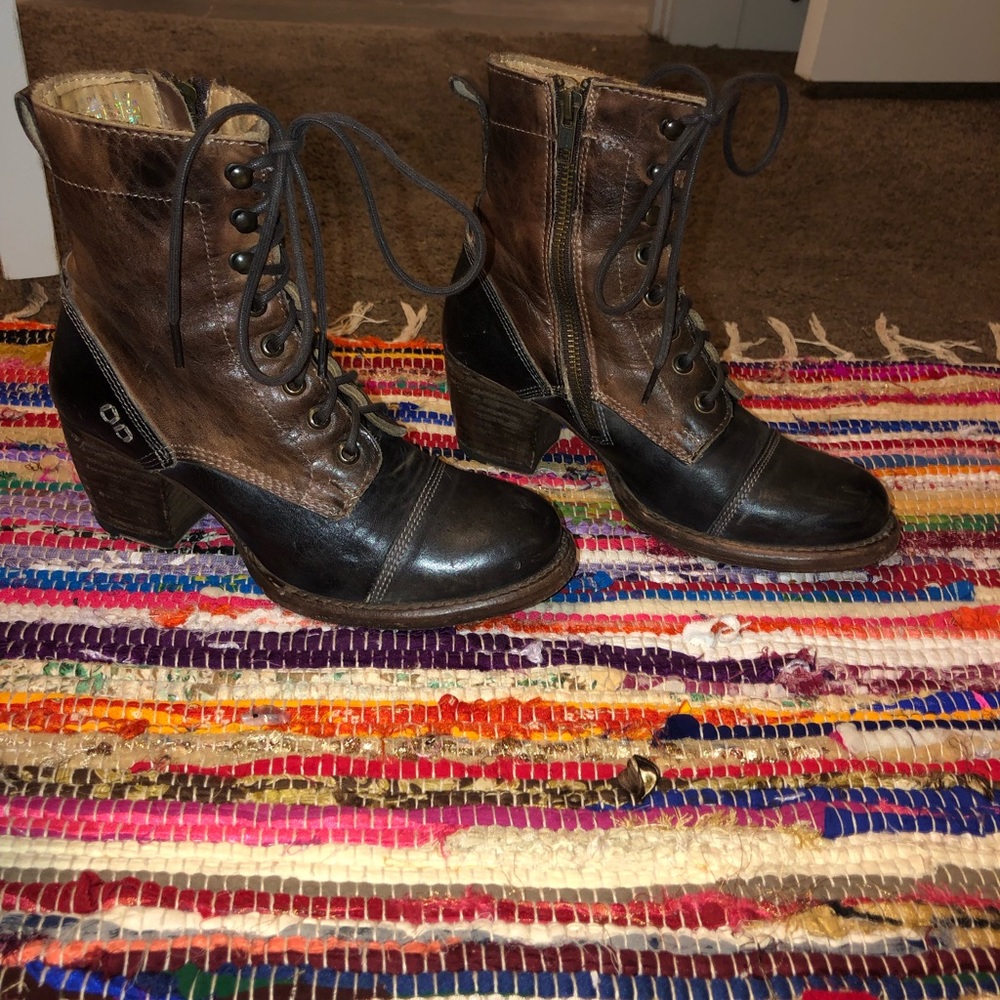 Bed Stu Lace-Up Booties